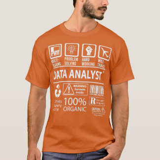 Data Analyst Multitasking Taakcadeobject T-shirt