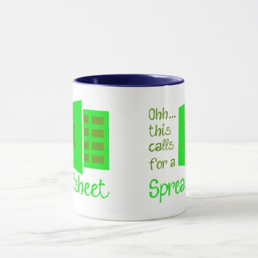 Data Analyst - Ohh dit vraagt om een spreadsheet - Mok (Midden)