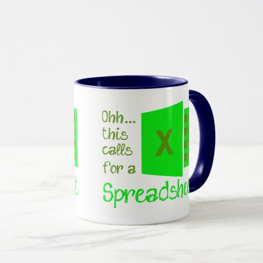 Data Analyst - Ohh dit vraagt om een spreadsheet - Mok (Voorkant rechts)