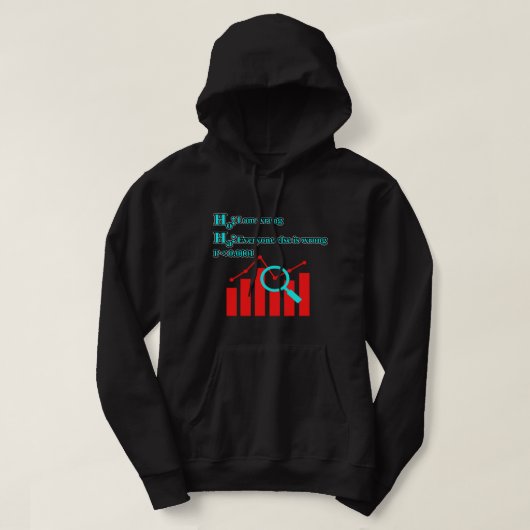 Data Analyst Quote Data Scientist Science Lover Gr Hoodie (Design voorkant)
