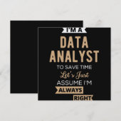 Data Analyst Save The Date (Voorkant / Achterkant)