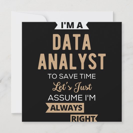 Data Analyst Save The Date (Voorkant)