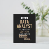 Data Analyst Save The Date (Staand voorkant)