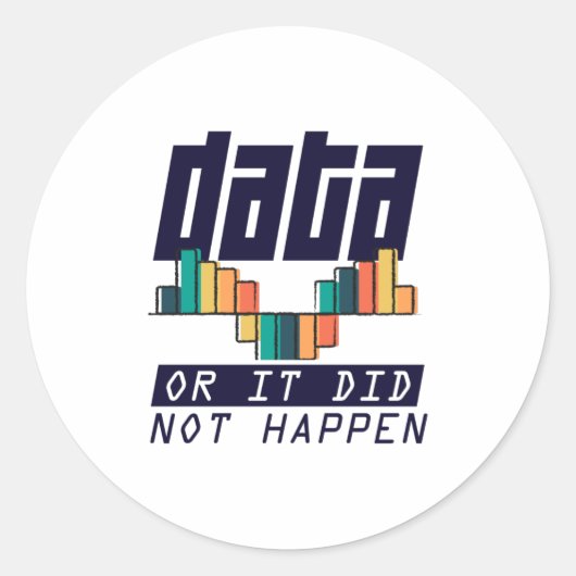 Data Analyst Scientist Deep Learning AI Ronde Sticker (Voorkant)