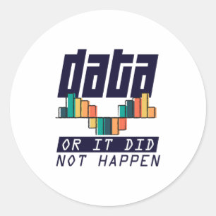Data Analyst Scientist Deep Learning AI Ronde Sticker