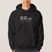 Data Analyst Scientist Definition Visualization SP Hoodie (Voorkant)