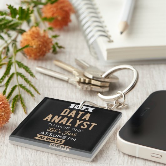 Data Analyst Sleutelhanger (Voorkant Rechts)