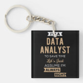 Data Analyst Sleutelhanger (Voorkant)