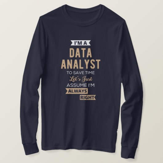 Data Analyst T-shirt (Design voorkant)