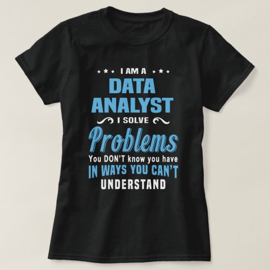 Data Analyst T-shirt (Design voorkant)