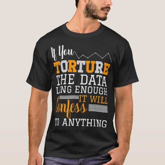 Data Analyst T Shirt - Marteling van de gegevens  (Voorkant)