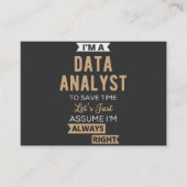 Data Analyst Visitekaartje (Voorkant)
