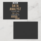 Data Analyst Visitekaartje (Voorkant / Achterkant)