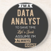 Data Analyst Zandsteen Onderzetter (Voorkant)