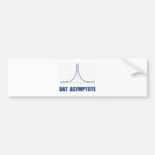 Data Asymptote Bumpersticker