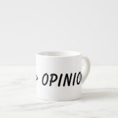 data boven mening, wetenschap espresso kop (Voorkant rechts)
