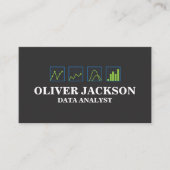 Data Charts | Financiën | Analist Visitekaartje (Voorkant)