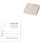 Data Collectie Form Black Corporate Rubberstempel (Gestempeld)