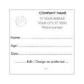 Data Collectie Form Black Corporate Rubberstempel (Afrduk)