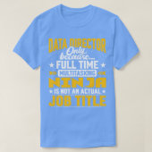 Data Director Job Title Funny Data Manager Supervi T-shirt (Design voorkant)