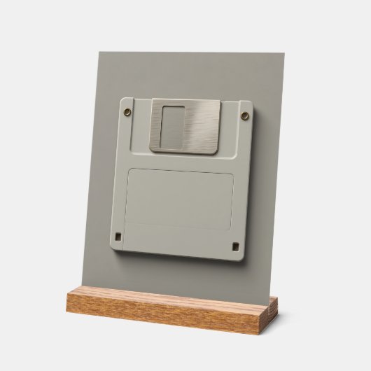 Data Dreams: The Floppy Disk Revival Acryl Bord (Hoek)