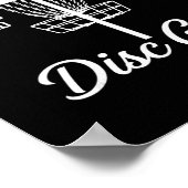 Data Driven Data Slagen Gewonnen Discgolf  Poster (Hoek)