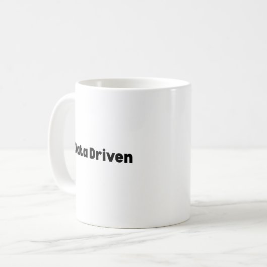 Data Driven Mug – Perfect Gift for AI Engineers Koffiemok (Voorkant links)