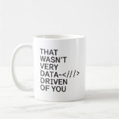 Data Driven Of You Funny Data Analyst Vrouwen Mann Koffiemok (Links)