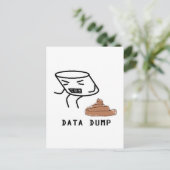 Data Dump Briefkaart (Staand voorkant)