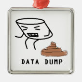 Data Dump Metalen Ornament (Voorkant)
