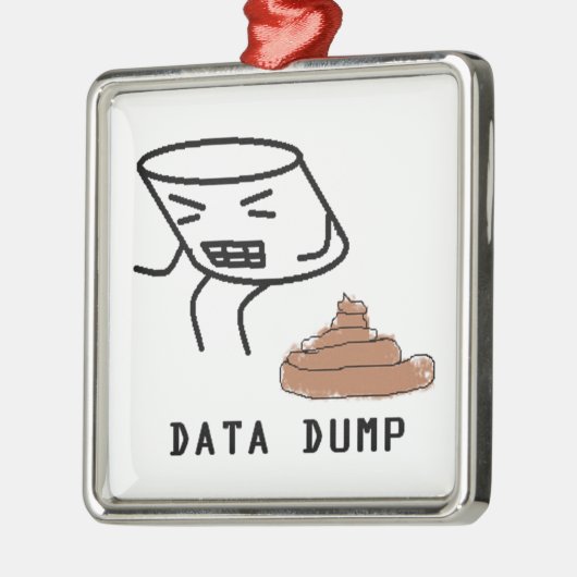 Data Dump Metalen Ornament (Links)