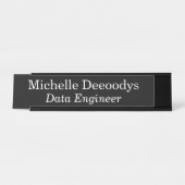 Data Engineer Black Bureau Naambordje (Voorkant)