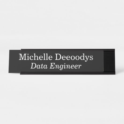Data Engineer Black Bureau Naambordje (Voorkant)