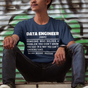 Data Engineer Noun Cool Computing Specialist Grapp T-shirt