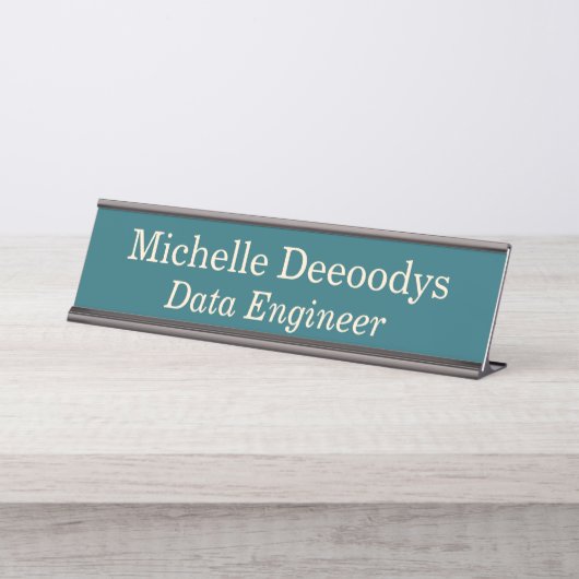 Data Engineer Teal Bureau Naambordje (Voorkant)