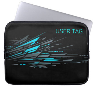 Data Flow Stream Minimalistische Laptophoes voor T Laptop Sleeve