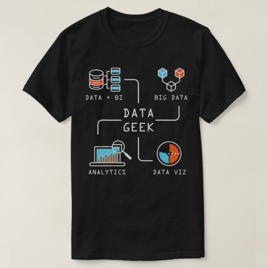 Data Geek Information Analyst Gift Idea Funny Engi T-shirt (Design voorkant)