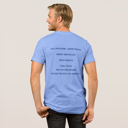 Data Human Patch  Tri-Blend Shirt (Voorkant)