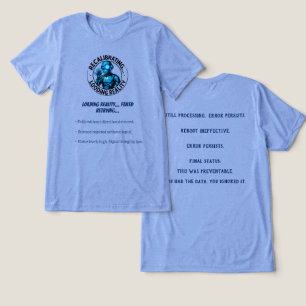 Data Human Patch  Tri-Blend Shirt