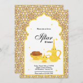 Data Iftar-uitnodiging Kaart (Voorkant / Achterkant)