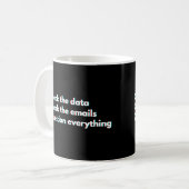 Data-ingenieurs en data wetenschapper Funny Data Koffiemok (Voorkant links)