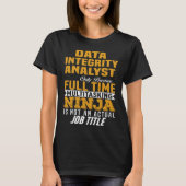 Data Integrity Analyst T-shirt (Voorkant)