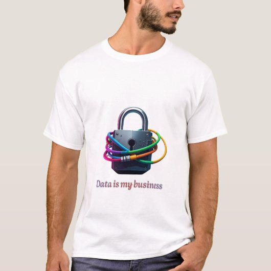 Data Is Mijn Bedrijf – Cyberbeveiliging & Tech Ana T-shirt (Voorkant)