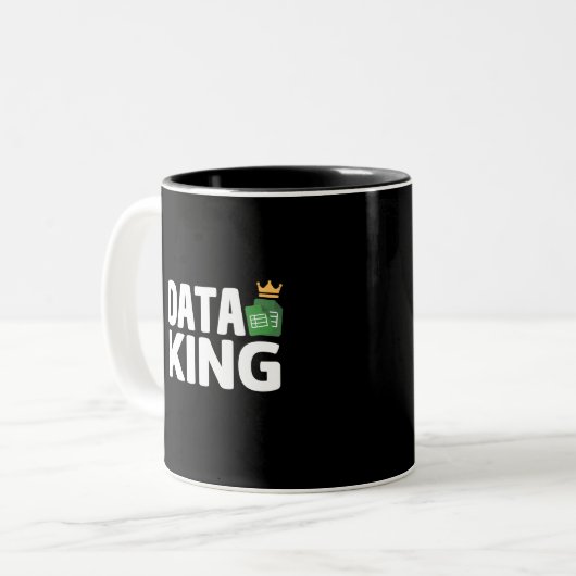 Data King Two-Tone Coffee Mok (Voorkant links)