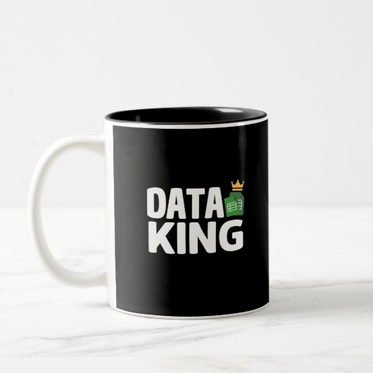 Data King Two-Tone Coffee Mok (Links)