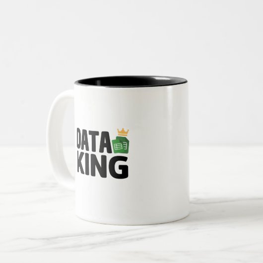 Data King Two-Tone Coffee Mok (Voorkant links)