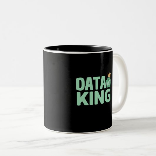 Data King Two-Tone Coffee Mok (Voorkant rechts)