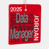 Data Manager buitengewoon aangepast Keramisch Ornament (Rechts)