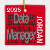 Data Manager buitengewoon aangepast Keramisch Ornament (Voorkant)