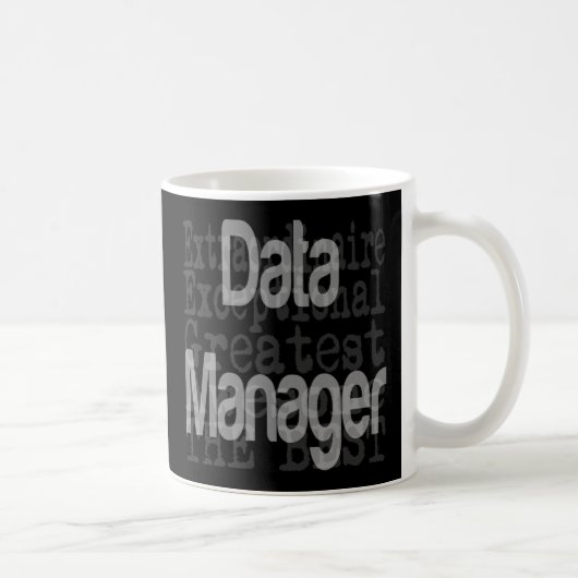Data Manager Extraordinaire Koffiemok (Rechts)